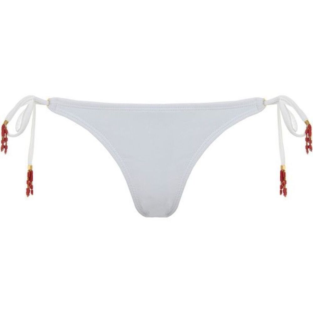 ViX Paula Hermanny Side Tie Embellished Bikini Bottom